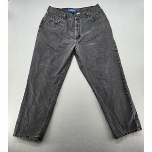 Savile Row‎ Vintage Black High Rise Straight Leg Jeans 38x30 (Measures 37x28.5)